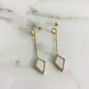 Melanie Auld Mother of Pearl Pave Earrings